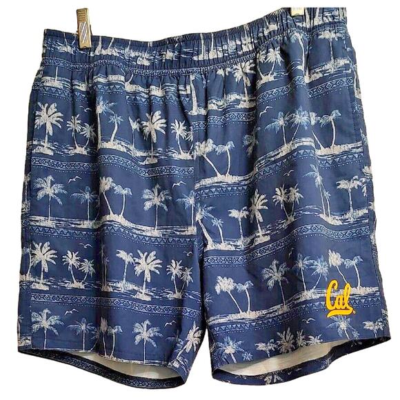 Colosseum Men's California Bears Blue Palm Trees Swim Trunks Size XL underwear - Picture 1 of 7